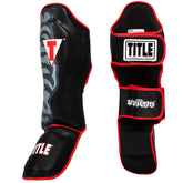 Shin Guards Title Muay Thai Pao Shin-Instep Guards 2.0 Black/Grey/Red